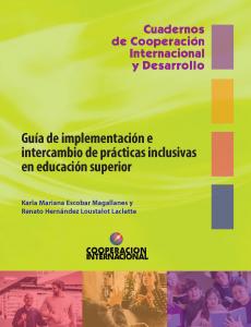 Guía de implementación e intercambio de prácticas inclusivas en educación superior